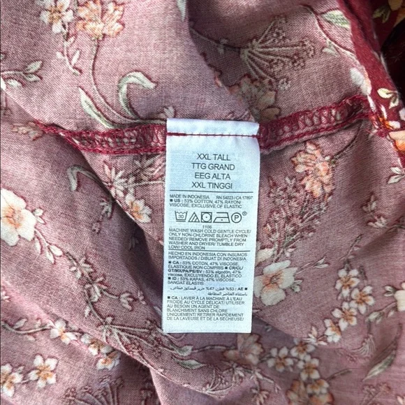 Old Navy XXL Tall Floral Red Midi Dress. - Picture 11 of 11